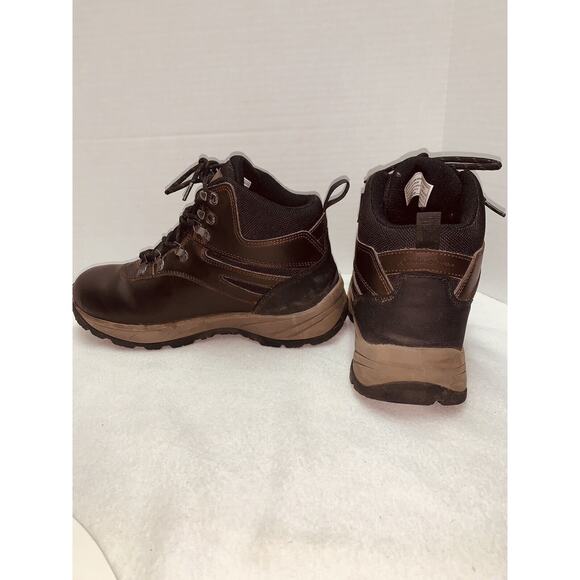 Eddie Bauer Boots Mens 9.5M Everett Waterproof Hiking Boot Brown Leather EUC - Picture 2 of 16